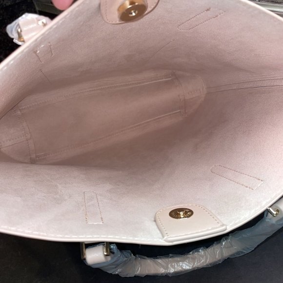 Michael Kors Blush Pink Tote Crossbody Bag Shopper Travel Handbag NEW - Picture 3 of 9